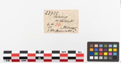 Etiketten zu Schmelzrest (NHMW-PRAE-023735)